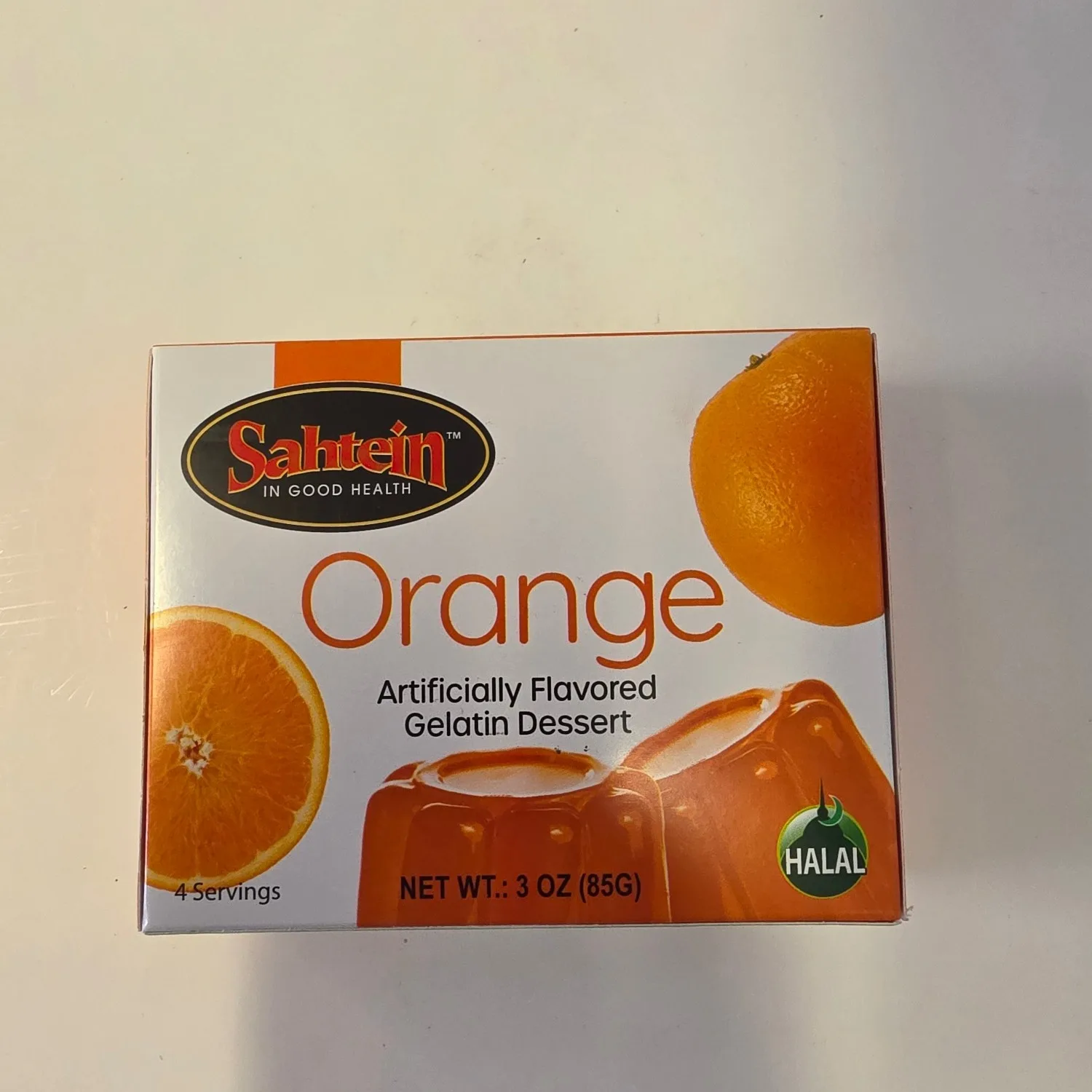 Sahtein Orange Gelatin Desert